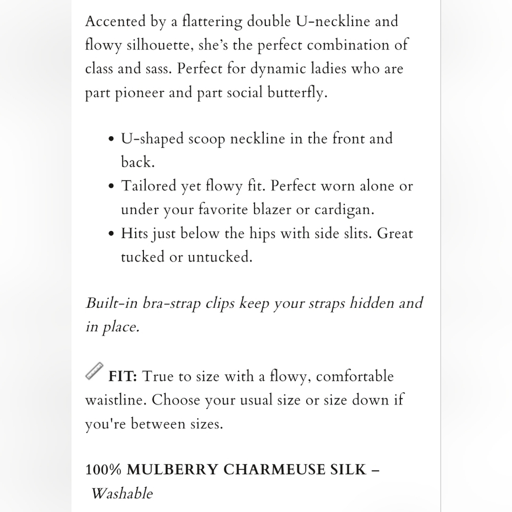 NWT Ravella Fiora Silk Tank, size XS - Picture 5 of 12